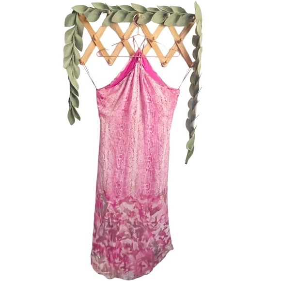 Ramy Brook Fia Snake Print Pink Midi Dress - Picture 3 of 15